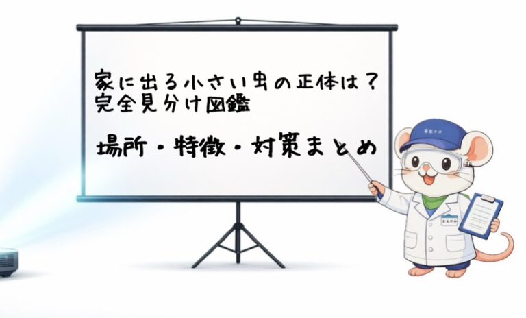 家に出る小さい虫の正体は？見分け方図鑑｜場所・特徴・対策まとめ